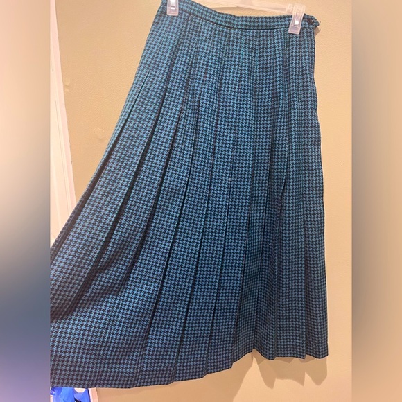 Fiia 85 Skirt Teal Gingham main image 1